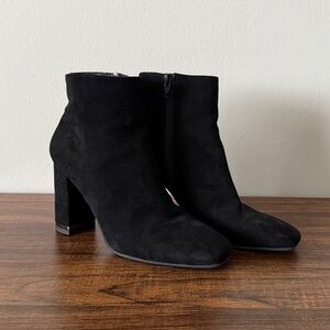 Le Chateau Black Suede Heeled Boots